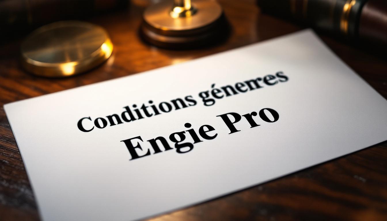 Conditions générales Engie Pro : ce que dit la loi